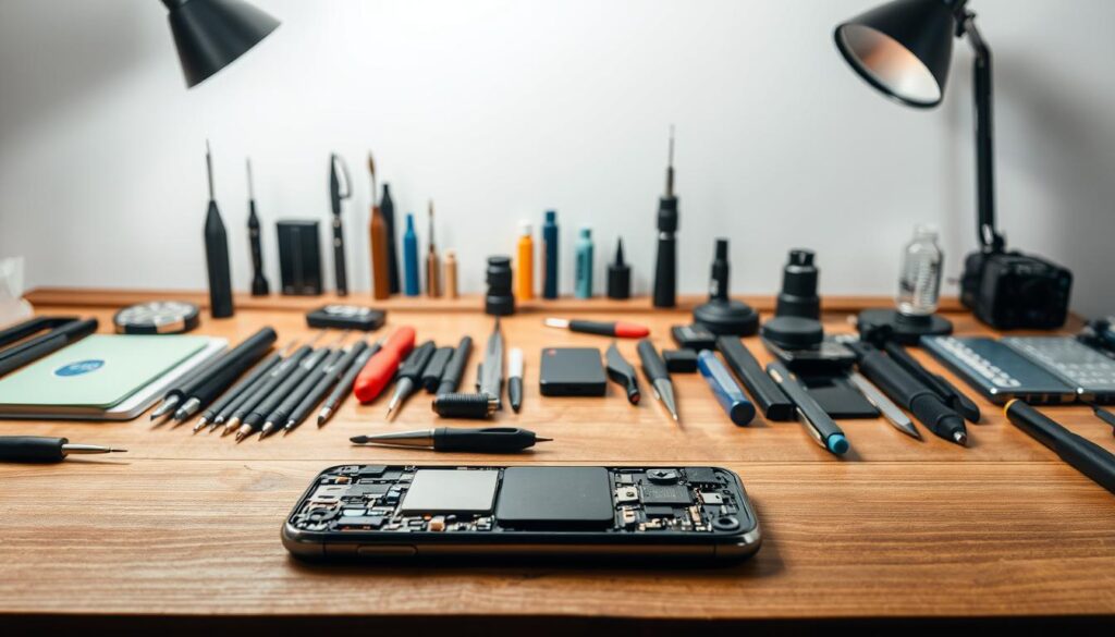 ferramentas para manutenção de celular